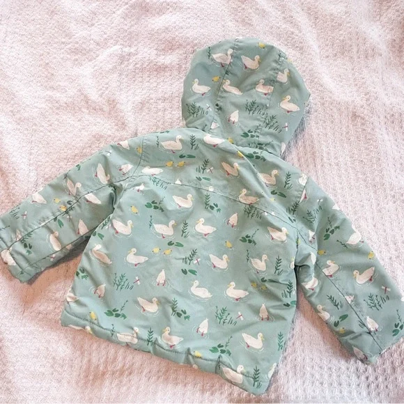 Baby Boden Baby Duck Farm Toggle Snap Hooded Jacket 12-18 Months Unisex Boy - Picture 3 of 14